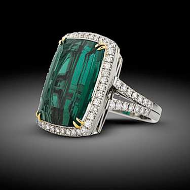 Green Tourmaline Earrings, 14.16 Carats