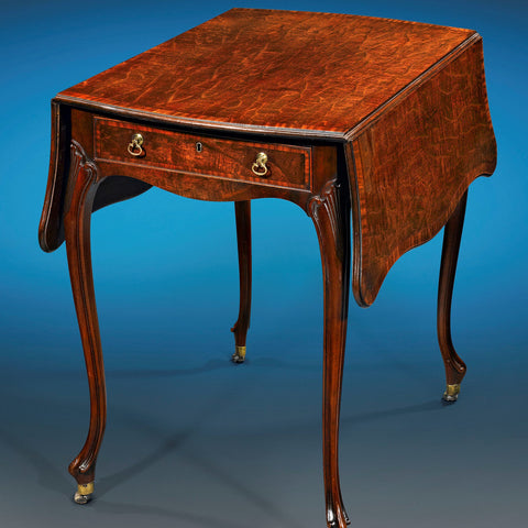 Victorian Mahogany and Satinwood Inlaid Table