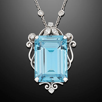 Oscar Heyman Aquamarine Ring, 6.39 Carats