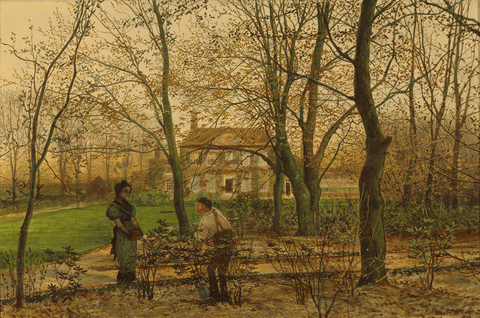 Autumn Garden Walk by John Atkinson Grimshaw
