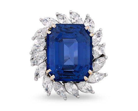 Kat Florence Unheated Paraiba Tourmaline Ring, 11.54 Carats