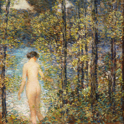 The Bather by Childe Hassam