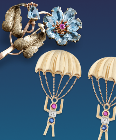 Paul Flato Gold and Enamel Compacts