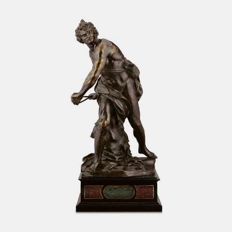 A Patinated Bronze Statuette of William Shakespeare by Frederick William MacMonnies