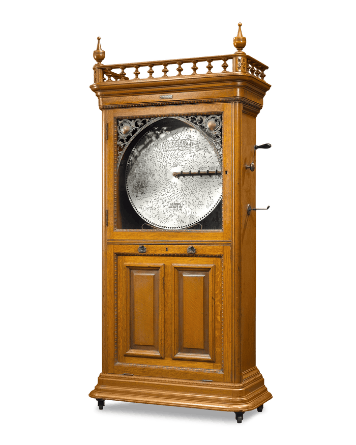 Crafted by the Regina Music Box Company, one of the most recognized music box manufacturers