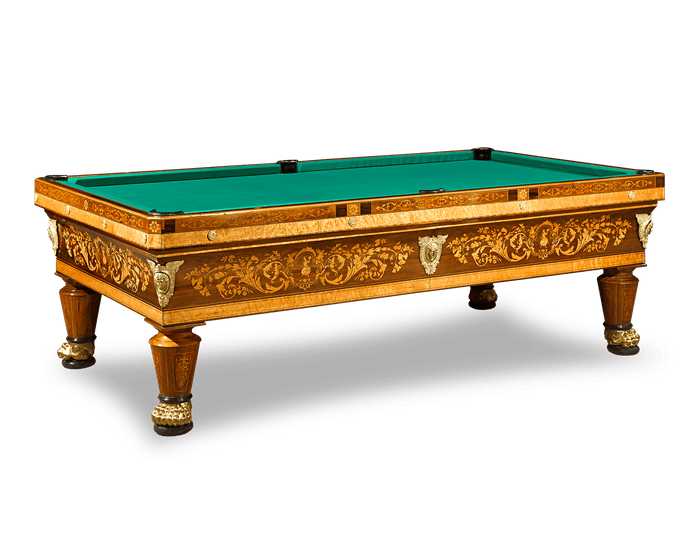 French Marquetry Billiard Table