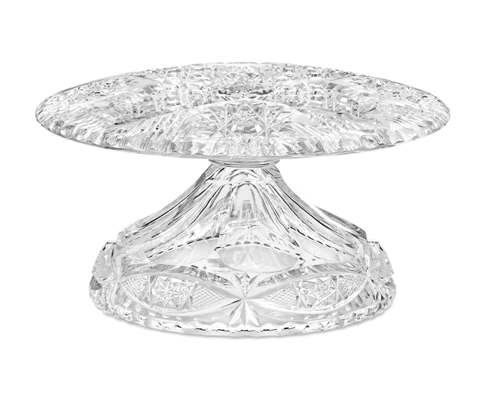 Libbey American Brilliant Cut Glass Toupée Stand