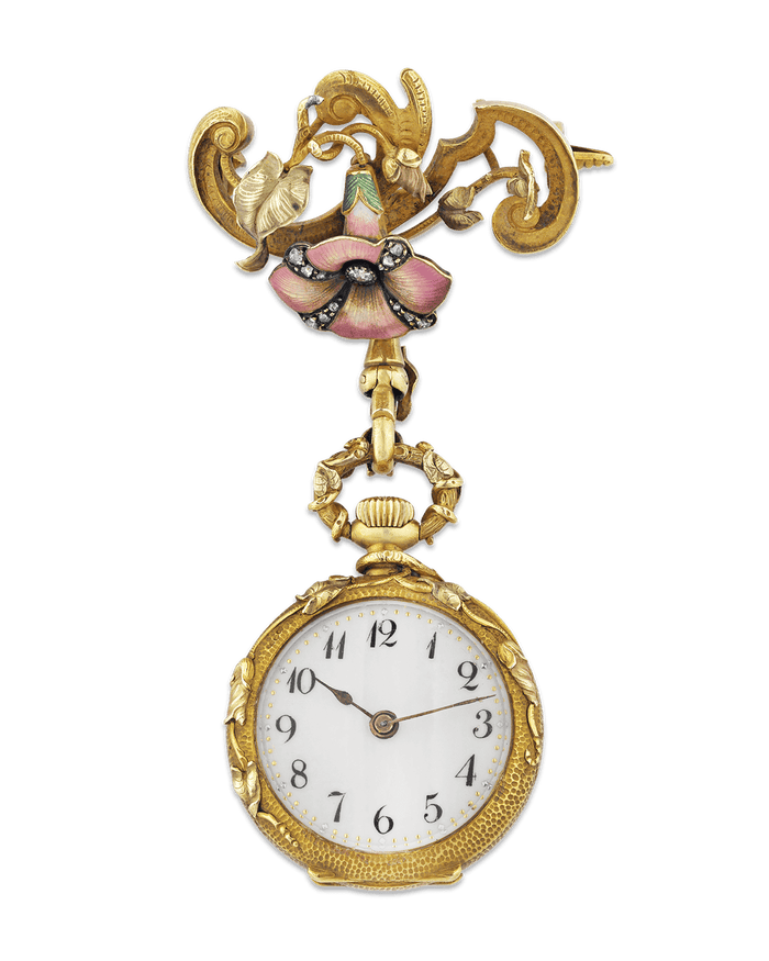 French Art Nouveau Watch Pendant