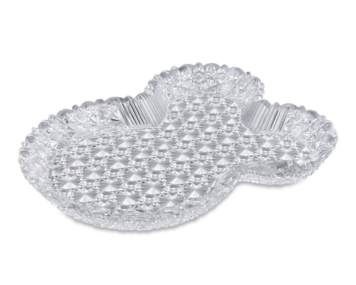 American Brilliant Cut Glass Tray, Russian Pattern