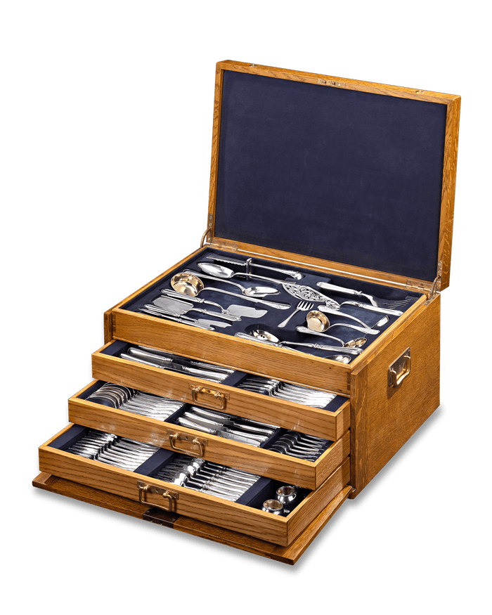 Fabergé Silver Flatware Service for 24