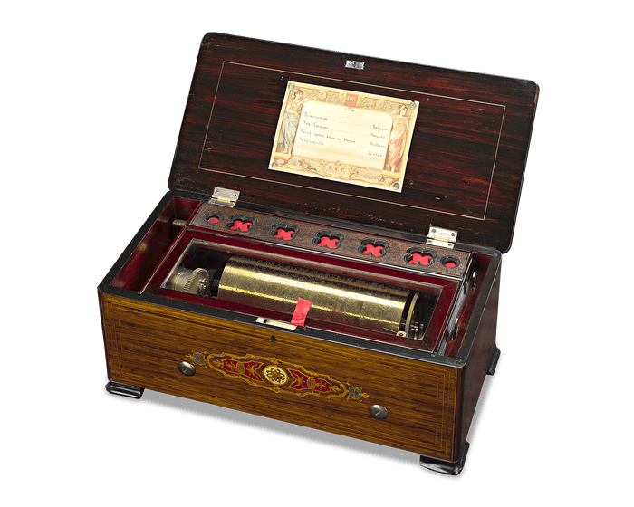 Grand Format Cylinder Music Box by Paillard