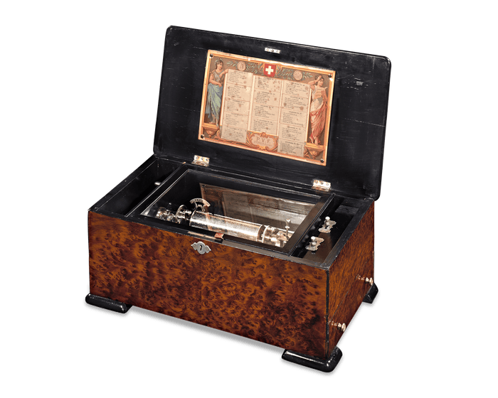 Interchangeable Cylinder Music Box by Paillard