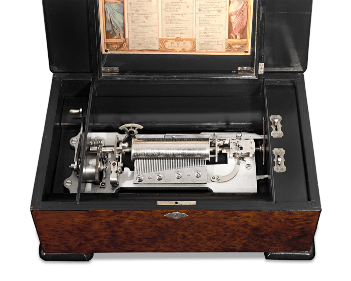Interchangeable Cylinder Music Box by Paillard