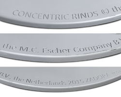 Escher-Inspired Sculpture "Concentric Rinds" by Zadora-Gerlof