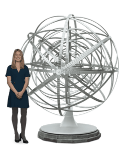 Escher-Inspired Sculpture "Concentric Rinds" by Zadora-Gerlof