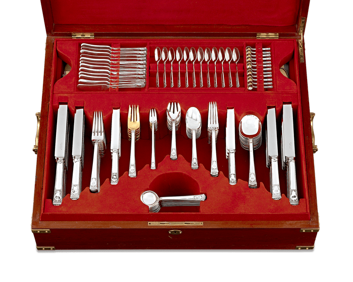 Tiffany & Co. San Lorenzo Silver Flatware Service, 248 Pieces