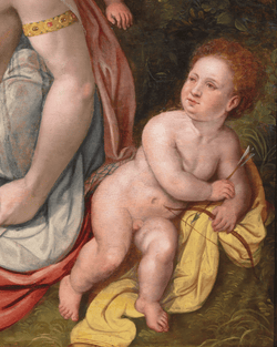 Leda and the Swan by Workshop of Bartholomaeus Spranger