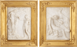 Italian Mythological Marble Plaques