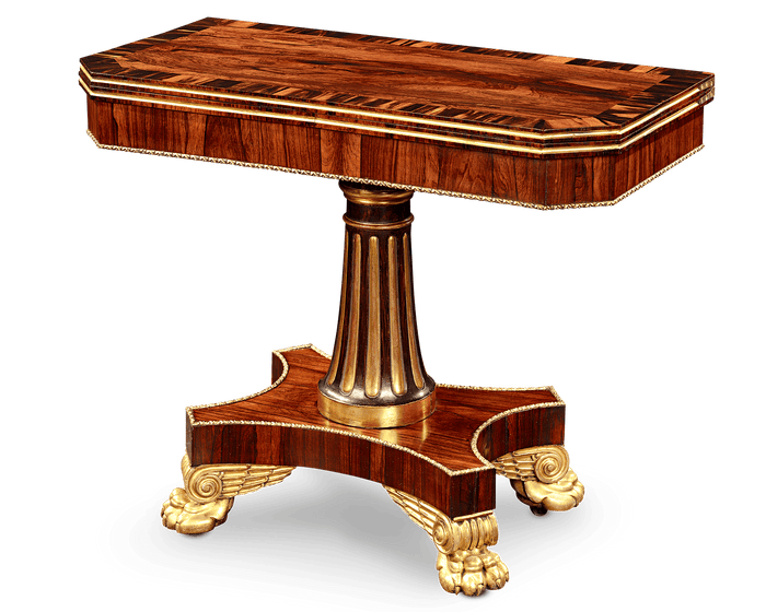 Regency Rosewood Card Tables