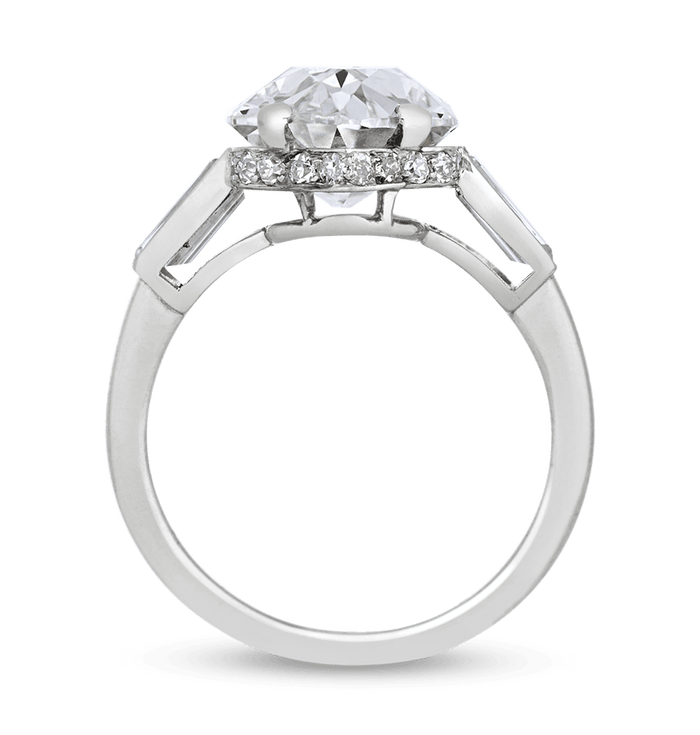 Cartier Art Deco Golconda Diamond Ring, 4.33 Carats