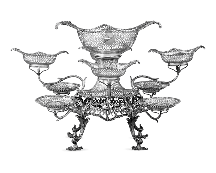 George III Silver Epergne by Thomas Pitts
