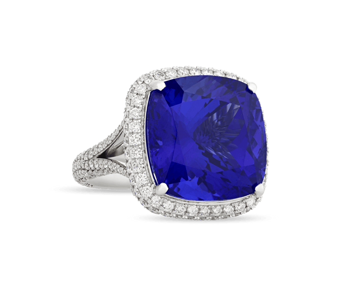Tanzanite Convertible Pendant Ring, 22.43 Carats