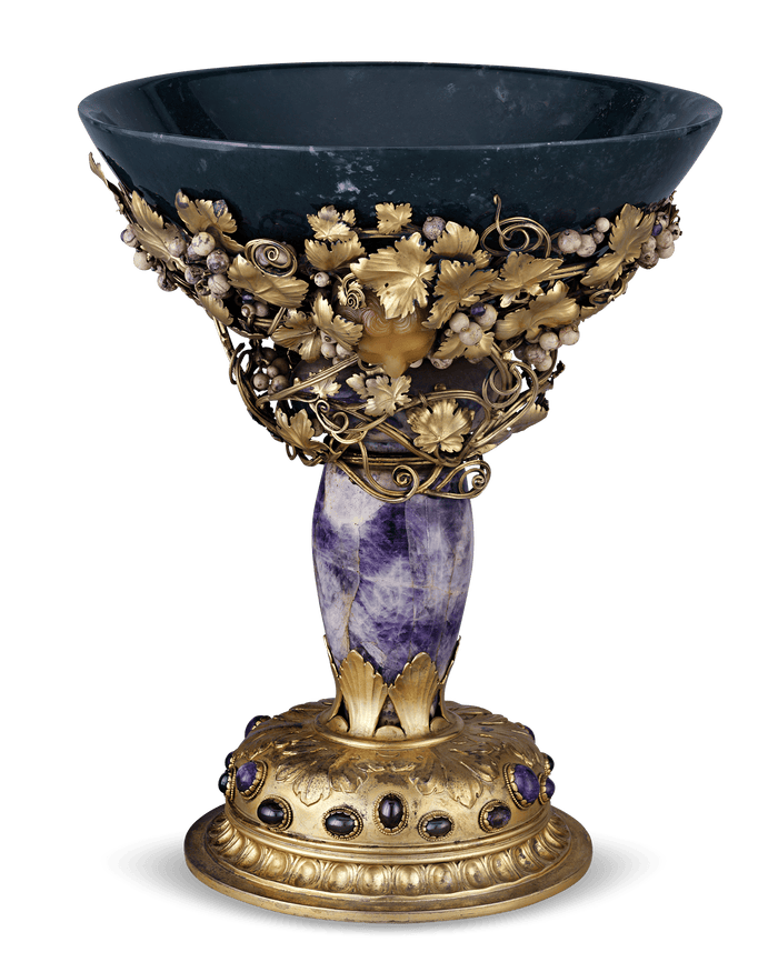 Italian Silver-Mounted Hardstone Centerpiece