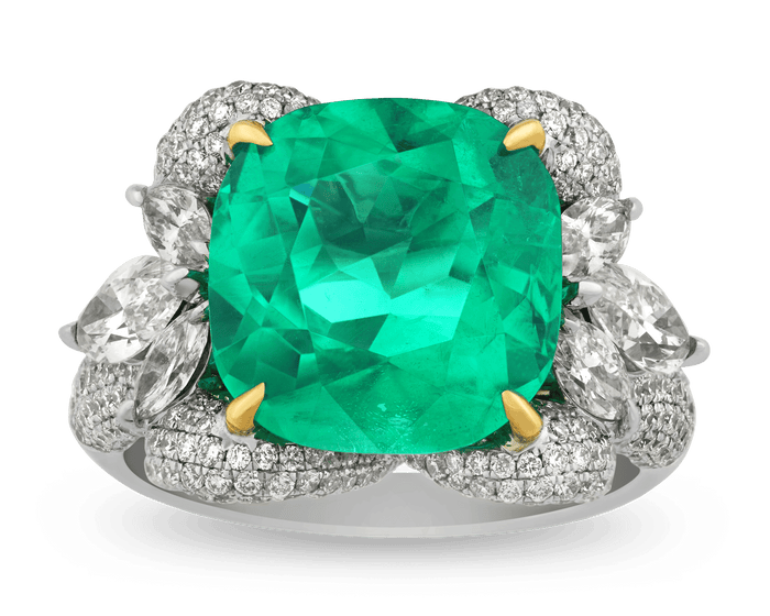 Russian Emerald Ring, 6.29 Carats