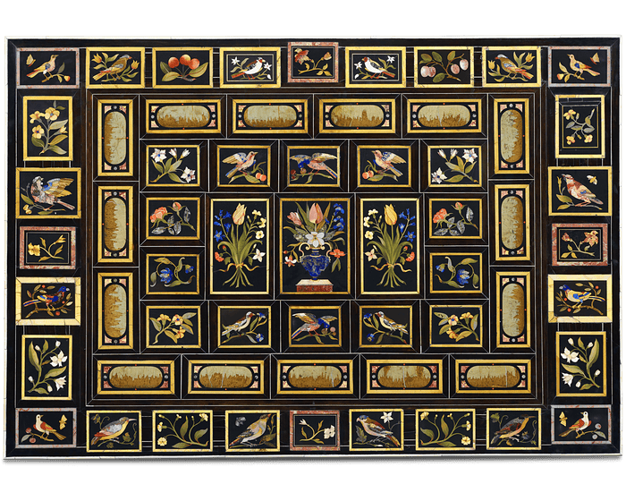 Grand Ducal Pietre Dure Console Tables