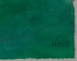 Marschlandschaft (mit drei Häusern) by Emil Nolde