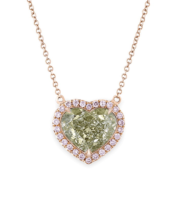 Chameleon Diamond Necklace, 4.41 Carats