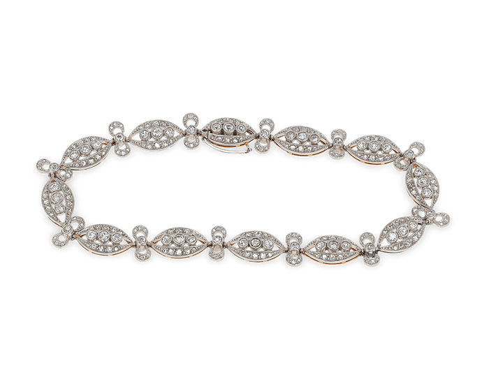 Edwardian Diamond Bracelet, 1.55 Carats