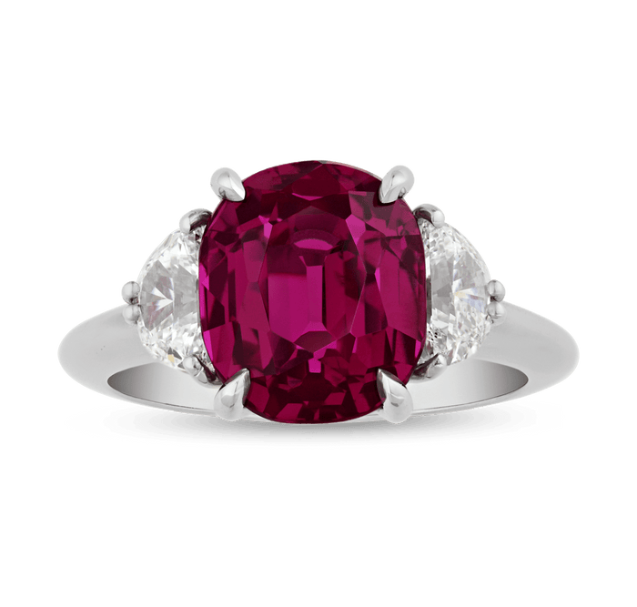 Untreated Thai Ruby Ring, 5.60 Carats