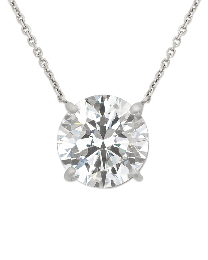 White Diamond Pendant, 11.52 Carat
