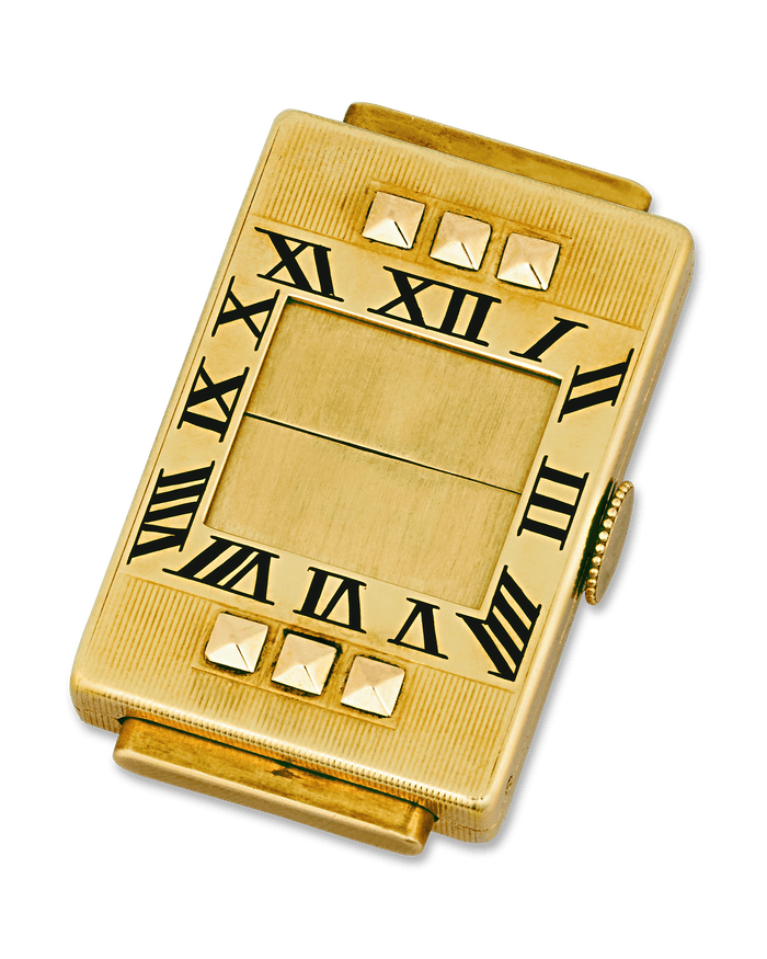 Cartier Art Deco Guillotine Purse Watch