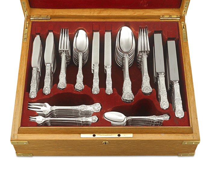 Tiffany & Co. English King Flatware, 120 Pieces