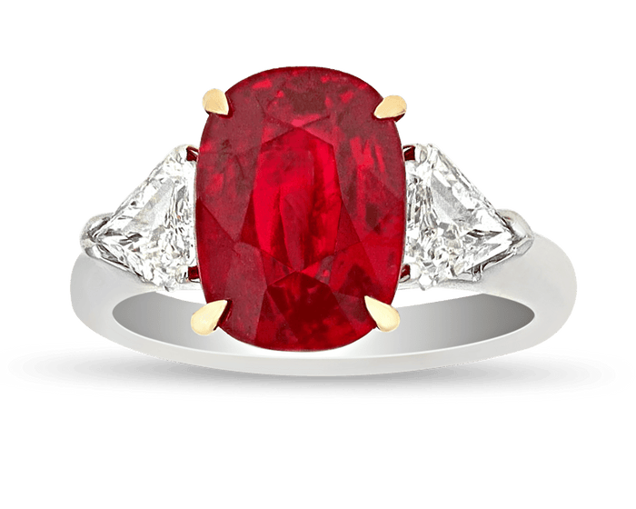 Krementz Ruby Ring, 5.26 Carats
