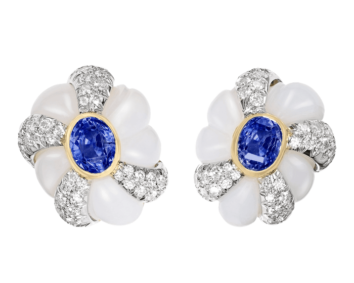 David Webb Sapphire Earrings, 10.51 Carats