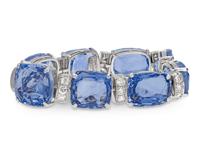 David Webb Sapphire Bracelet, 204.58 Carats