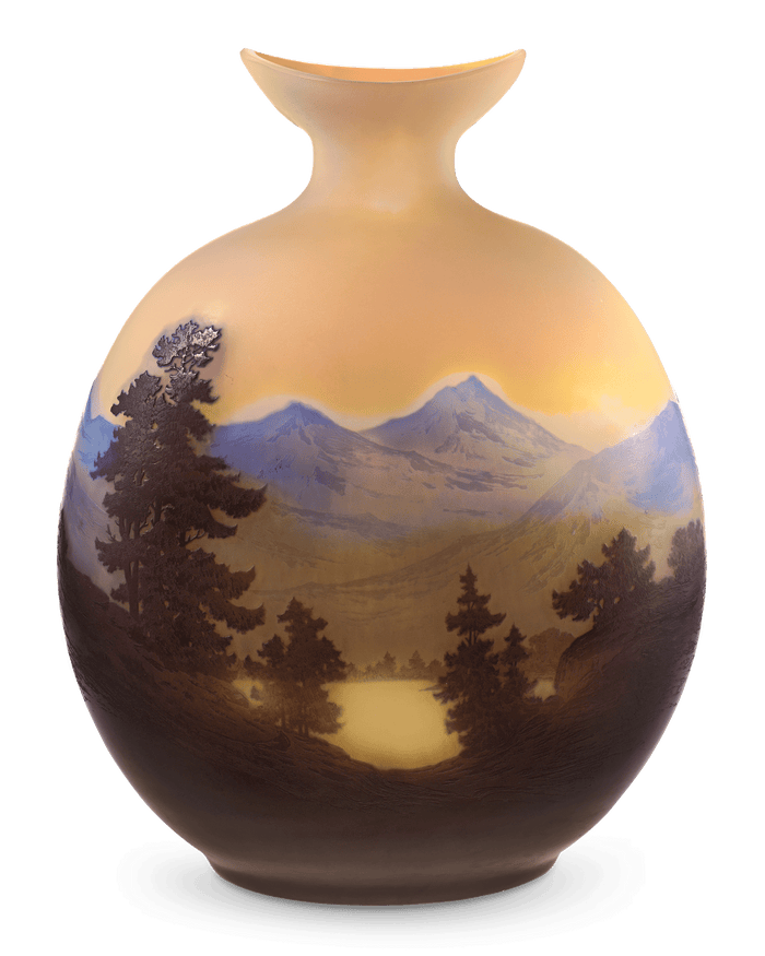 Émile Gallé Alpine Glass Vase