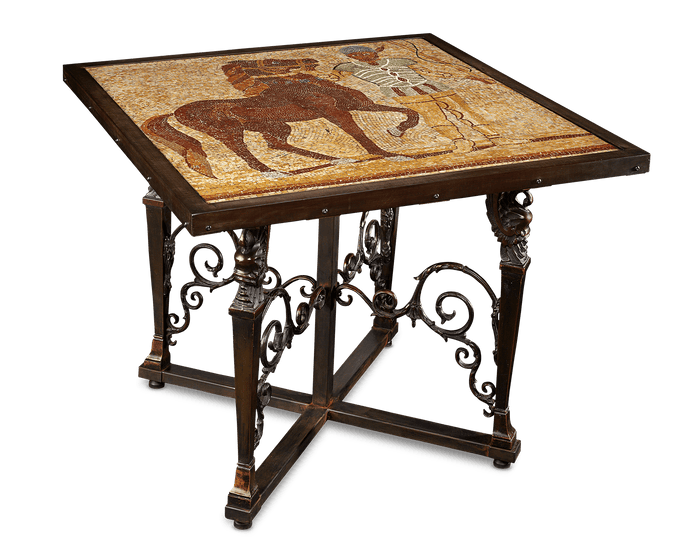 Roman Empire Charioteer Mosaic Table