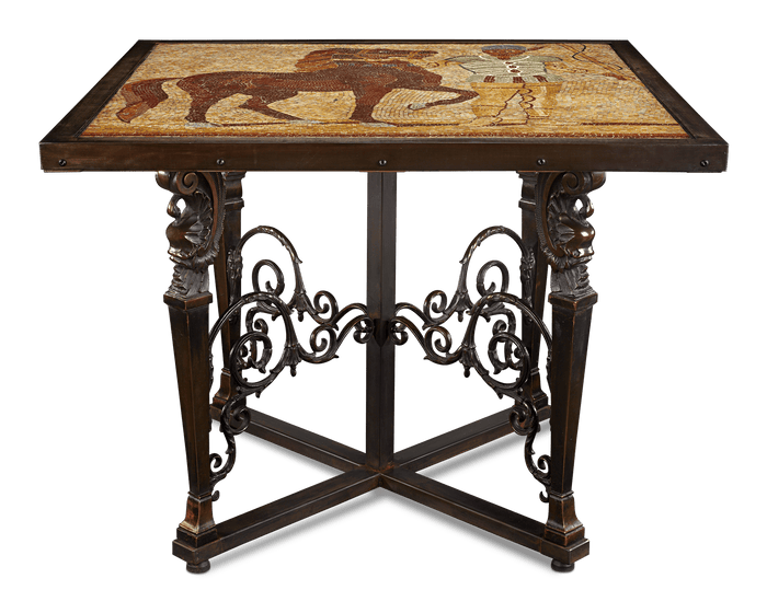 Roman Empire Charioteer Mosaic Table
