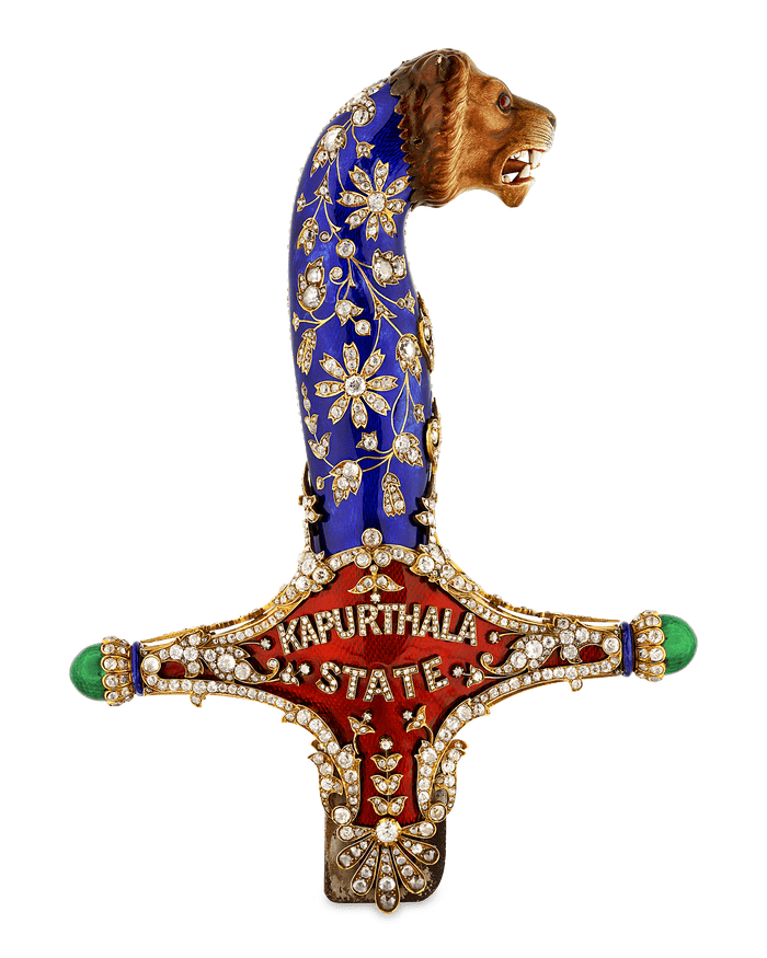 Diamond and Enamel Sword Hilt of the Maharajah