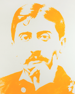 Portrait of Marcel Proust by Andy Warhol
