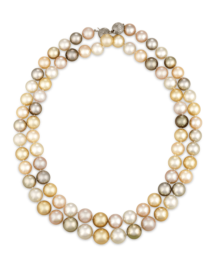 Convertible Multi-color South Sea Pearl Necklace