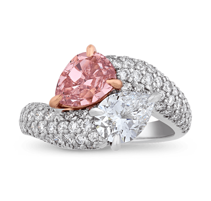 Natural Fancy Intense Pink Diamond Ring, 1.50 carats