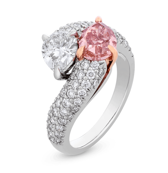 Natural Fancy Intense Pink Diamond Ring, 1.50 carats