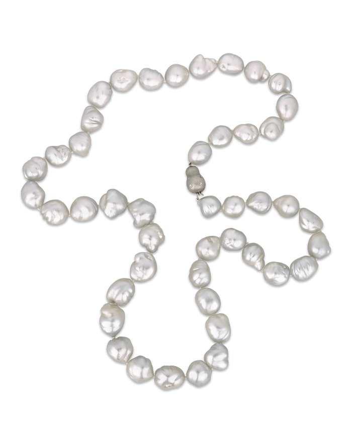 Baroque Pearl Opera Necklace