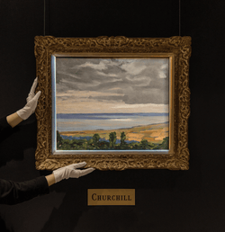 Coast Scene Near Lympne by Sir Winston Churchill