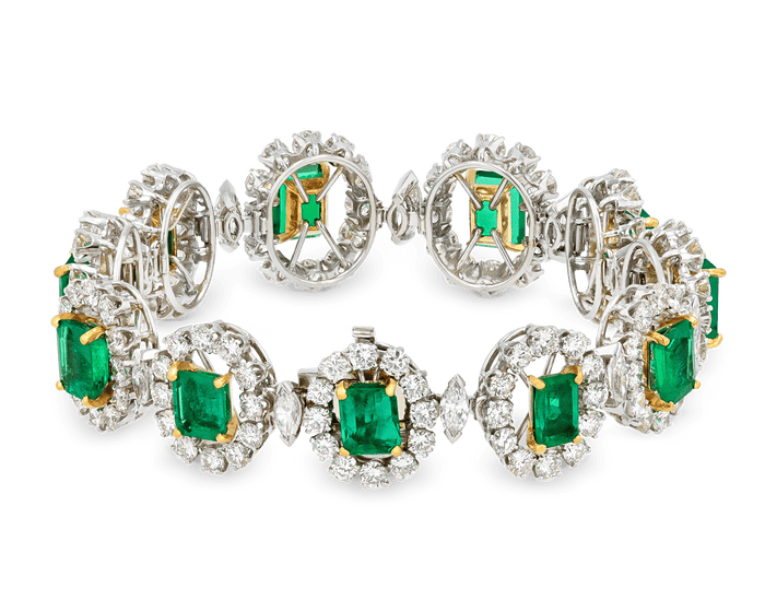 Colombian Emerald and Diamond Bracelet